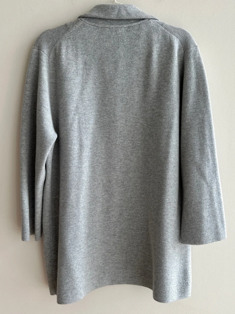 J. Crew Sophie Open-Front Sweater Blazer in Heather Grey, Size Large